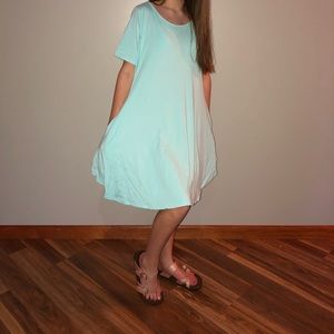 Teal pocket dress